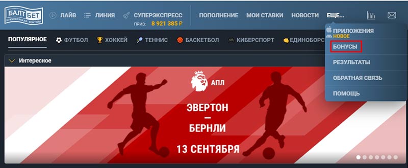 Сайт букмекерской конторы
