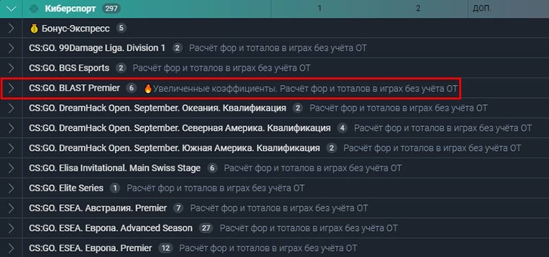 Сайт букмекера