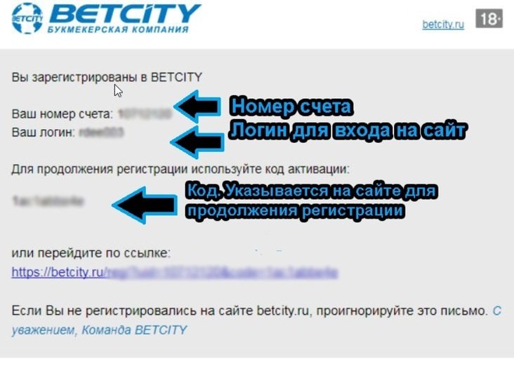 Подтверждение e-mail в БК