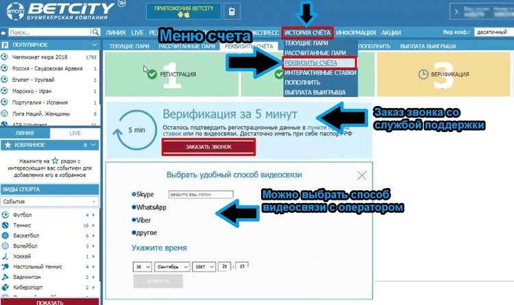 Верификация игрового счета в БК