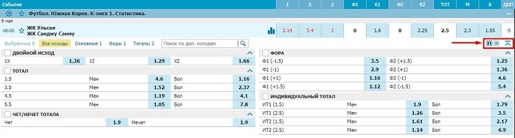 Структура линии БК