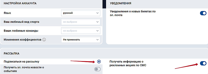 Подписка на рассылку