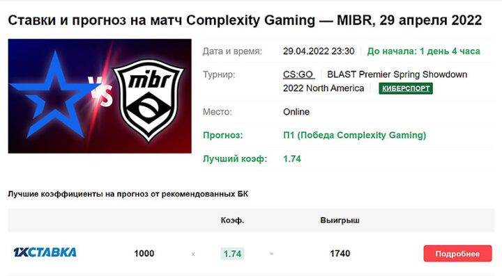 Ставки на CS:GO