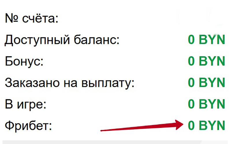 Фрибеты в Личном кабинете на сайте Maxline