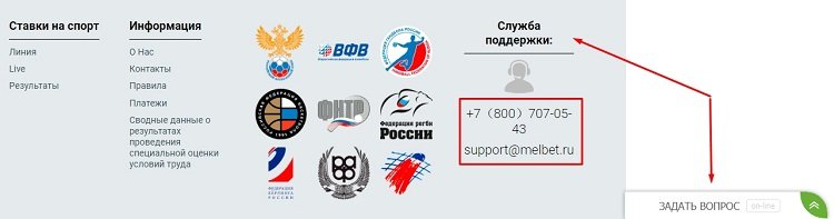 Служба поддержки букмекерской конторы