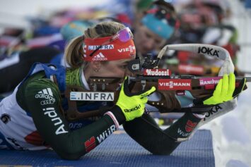 Биатлонистка Херрманн стала чемпионкой мира в спринте