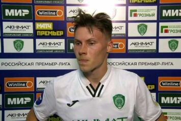 Игрок «Ахмата» Олейников поделился ожиданиями от встречи с «Зенитом»