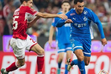 «Спартак» проигрывает «Динамо» в два мяча после первого тайма в Кубке России