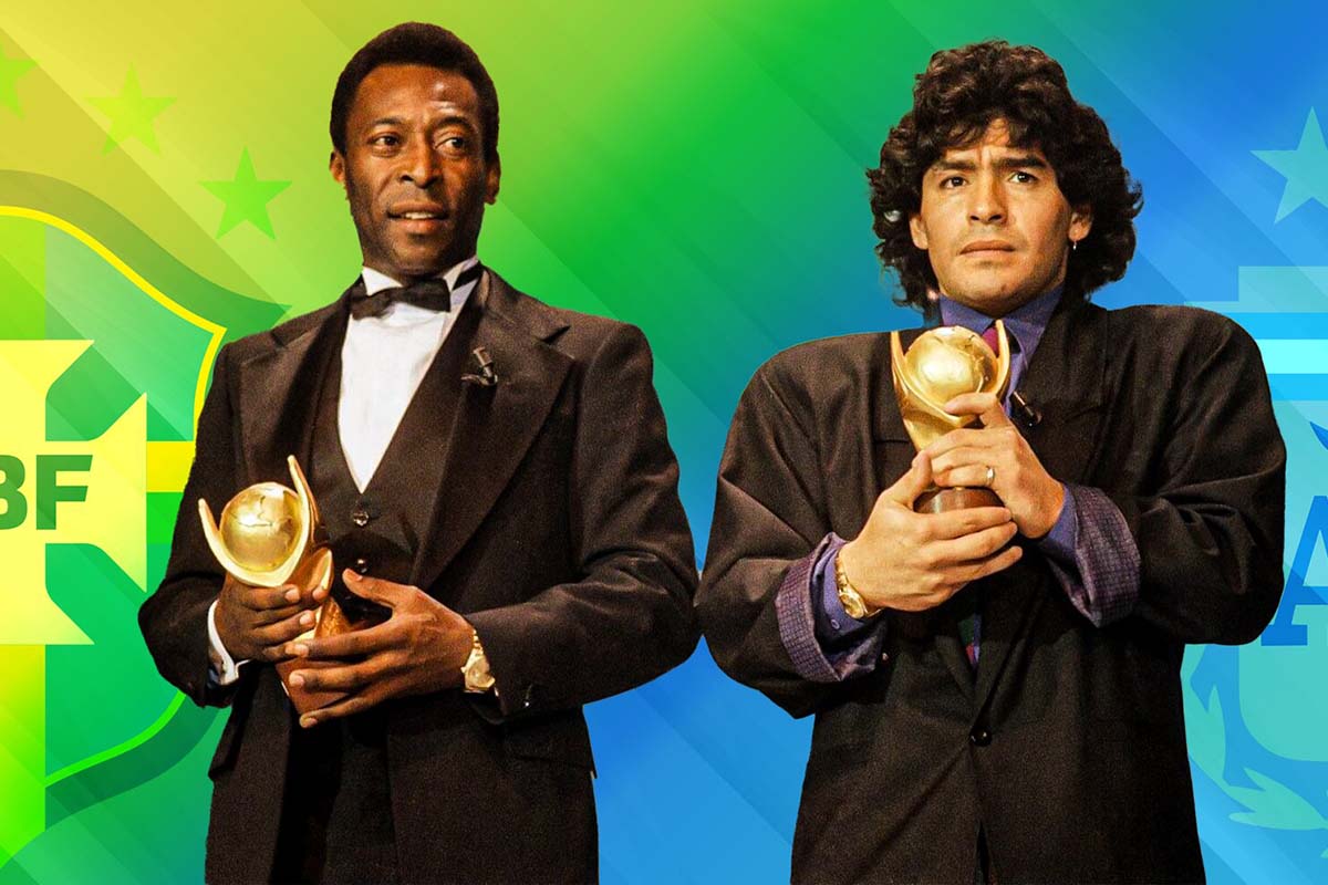 Пеле и Марадона