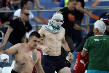 Фанаты сборных Турции и Грузии устроили массовую драку за час до матча их команд на Евро-2024