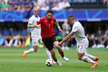 Грузия вышла вперед в конце 1-го тайма с Чехией на Евро-2024