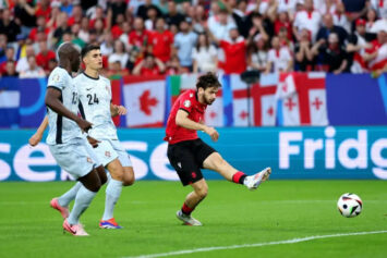 Хвича Кварацхелия забил первый гол на Евро-2024 в ворота Португалии