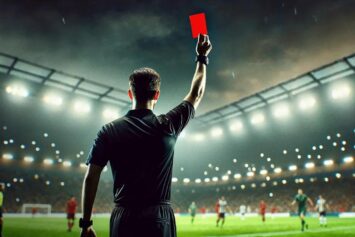 Красная карточка в футболе: что означает, когда дается