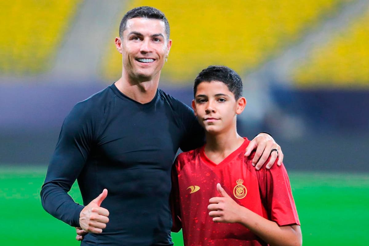 Роналду с сыном