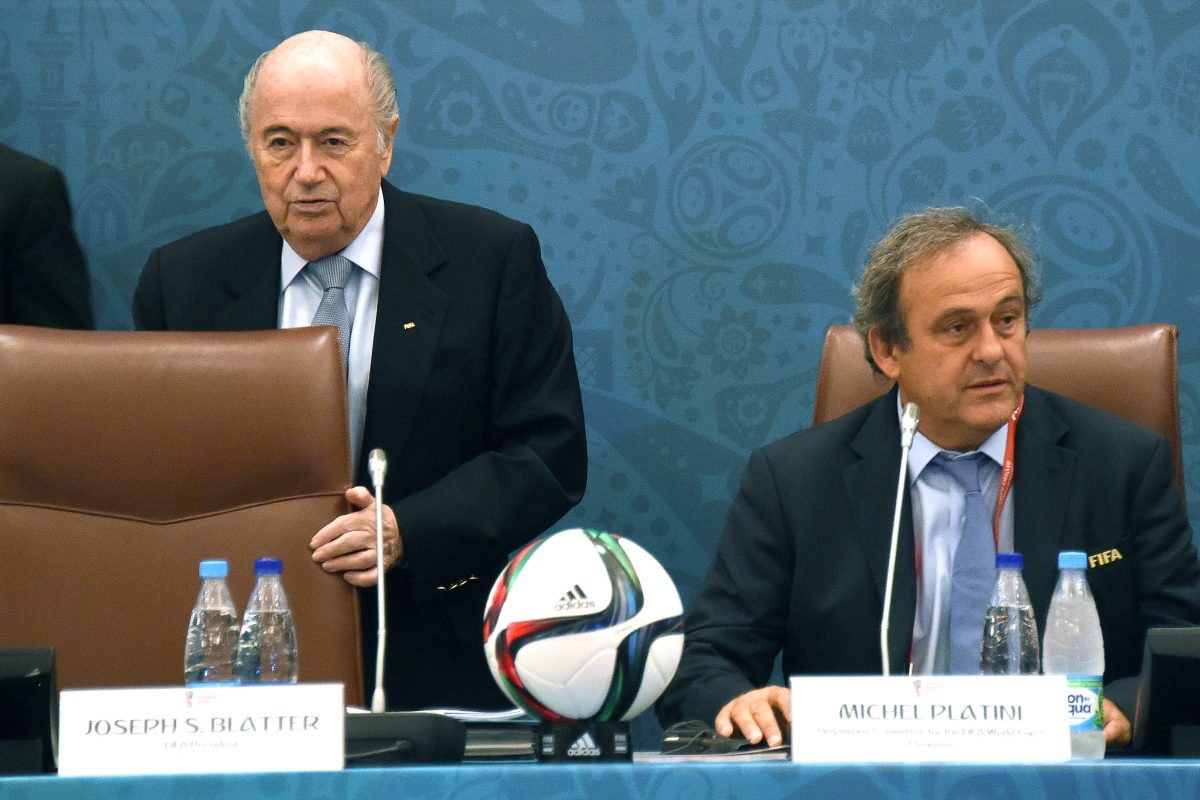 Блаттер и Платини