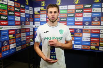 Футболист «Ахмата» стал лидером РПЛ сразу по двум статистическим показателям