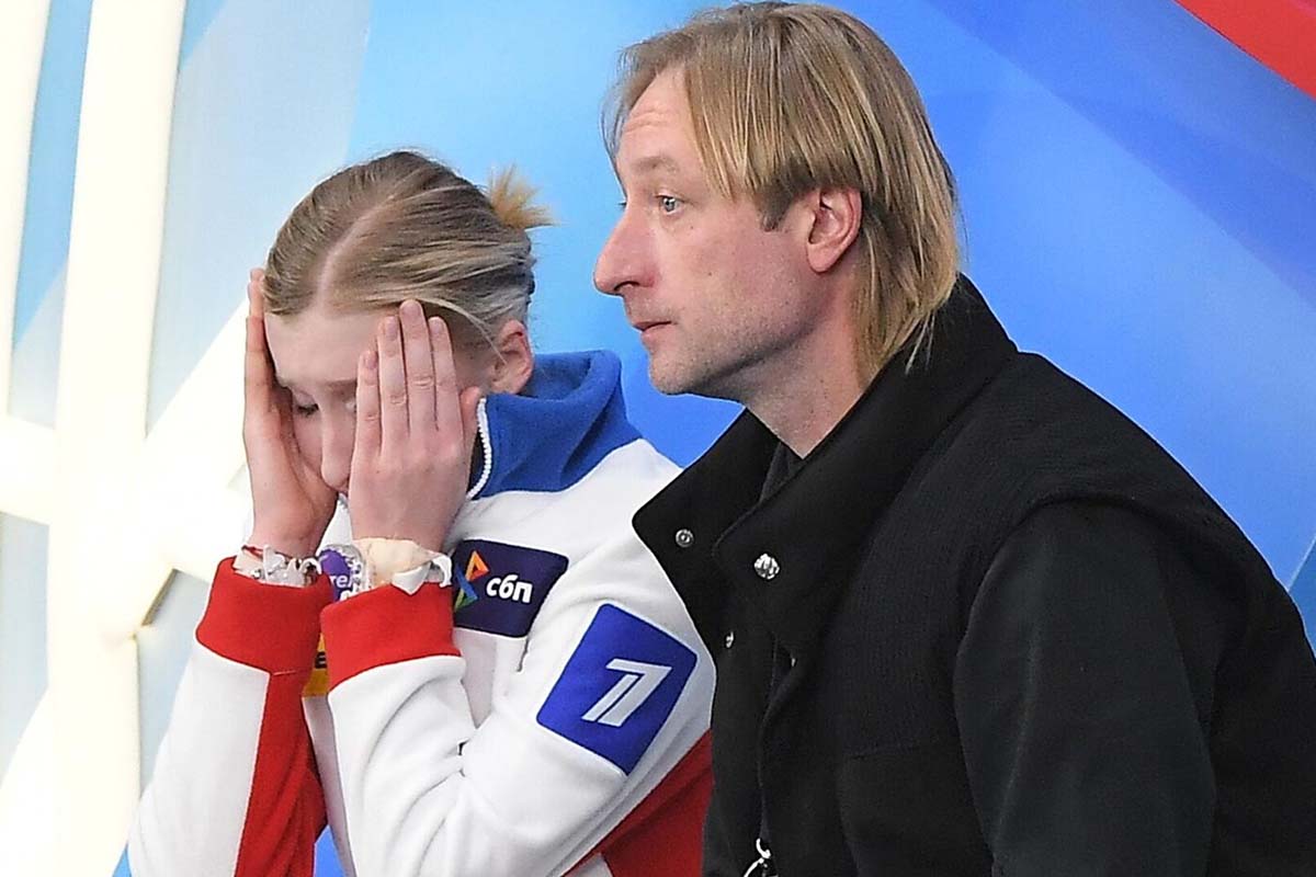 Софья Муравьева и Евгений Плющенко