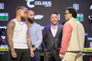 Джейк Пол и Хулио Сесар Чавес-младший провели первую встречу перед боем