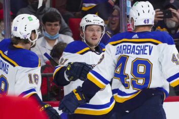Голы Бучневича и Барбашева помогли «Сент-Луису» обыграть «Вашингтон» в матче НХЛ
