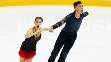Анастасия Мишина и Александр Галлямов стали вторыми в короткой программе на ОИ