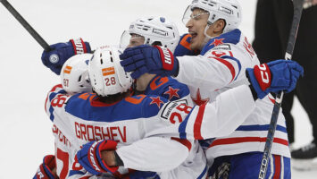 СКА победил «Спартак» в КХЛ, дважды уступая в счете