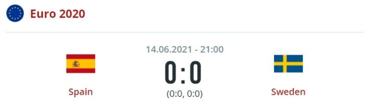 Испания — Швеция