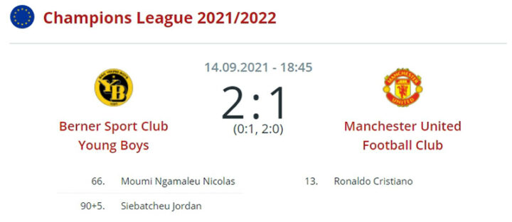 «Янг Бойз» — «Манчестер Юнайтед»